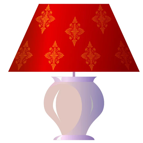 Lampe für das Schlafzimmer — Stockvektor
