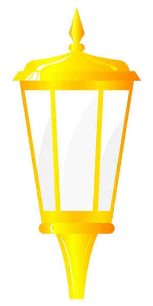 Lanterna d'oro. Vettore — Vettoriale Stock