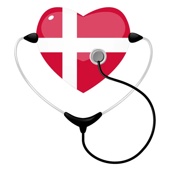 Medicina Dinamarca — Vetor de Stock