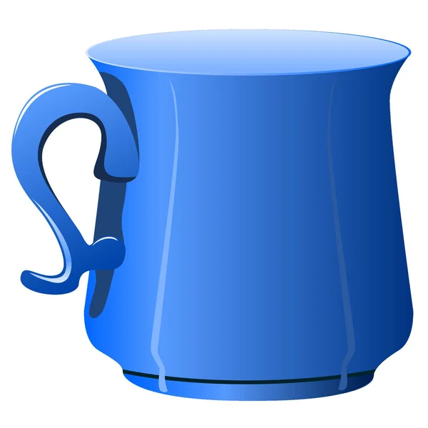 Blaue Tasse. Vektor — Stockvektor