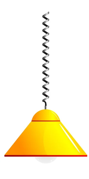 Vector image of a yellow lamp — Stock Vector