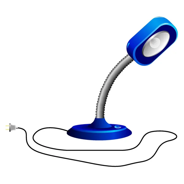 Imagen vectorial de una lámpara de mesa — Vector de stock