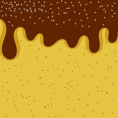 Vector illustration background of chocolate chip cookies