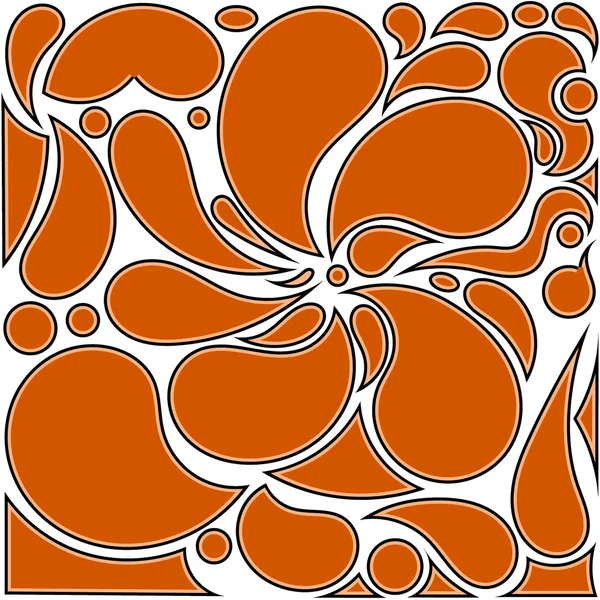 抽象的なオレンジ色の背景のベクトル イラスト — ストックベクタ