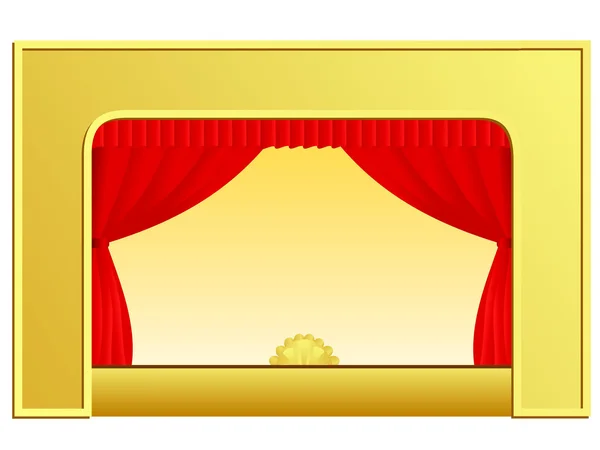 Театральные сцены с порталом — стоковый вектор