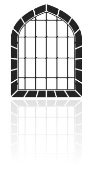 Window with bars clipart