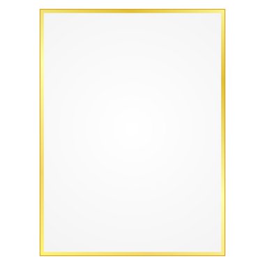 Sheet of paper with gilt edges clipart