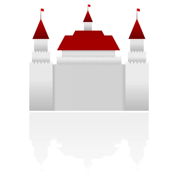Ilustración vectorial del castillo — Vector de stock