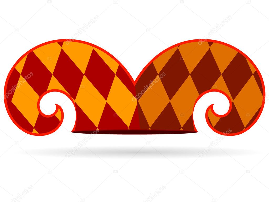 Vector illustration of a jester hat