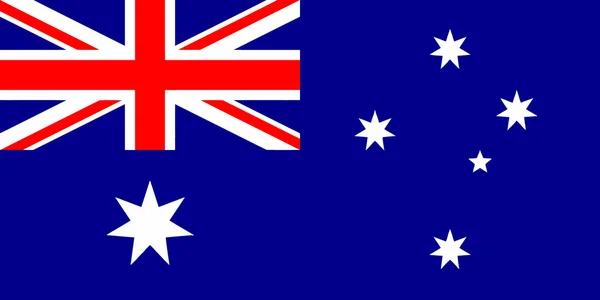 Avustralya bayrağı vektör çizim — Stok Vektör