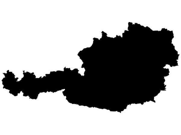 Ilustración vectorial de mapas de Austria — Vector de stock