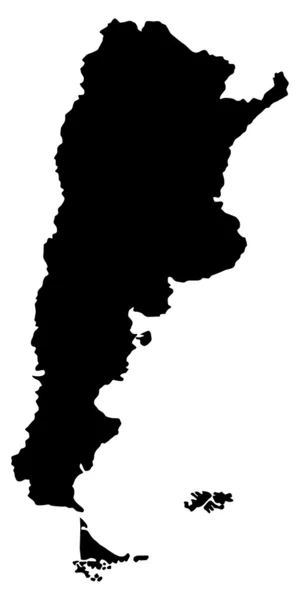 Ilustración vectorial de mapas de Argentina — Vector de stock
