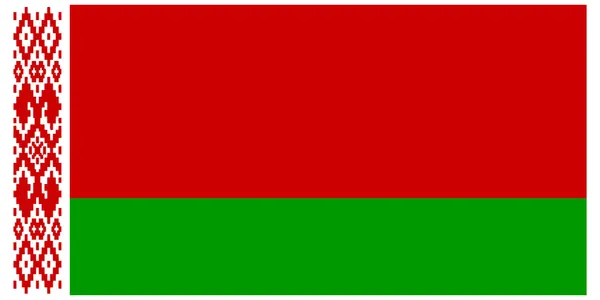 Vector illustration of the flag of Belarus — Stock Vector