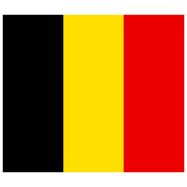 Vector illustration of the flag of Belgium — Stock Vector