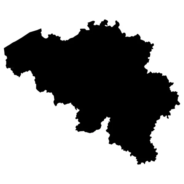 Ilustración vectorial de mapas de Bélgica — Vector de stock