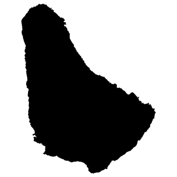 Illustrazione vettoriale delle mappe delle Barbados — Vettoriale Stock