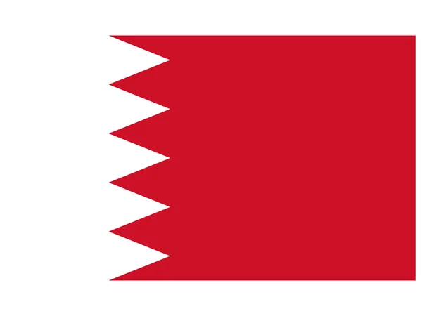 Vektorillustration der Fahne Bahrains — Stockvektor