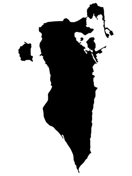 Ilustración vectorial de mapas de Bahréin — Vector de stock