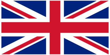 Vector illustration of the flag of United Kingdom clipart