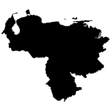 vektör çizim harita Venezuela