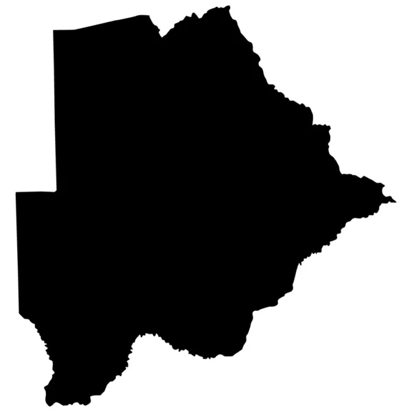Ilustración vectorial de mapas de Botswana — Vector de stock