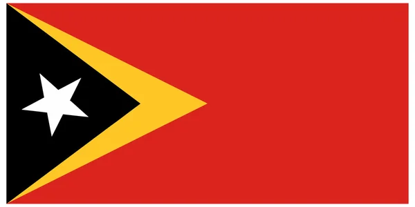 Vektorové ilustrace vlajka Východního Timoru — Stockový vektor