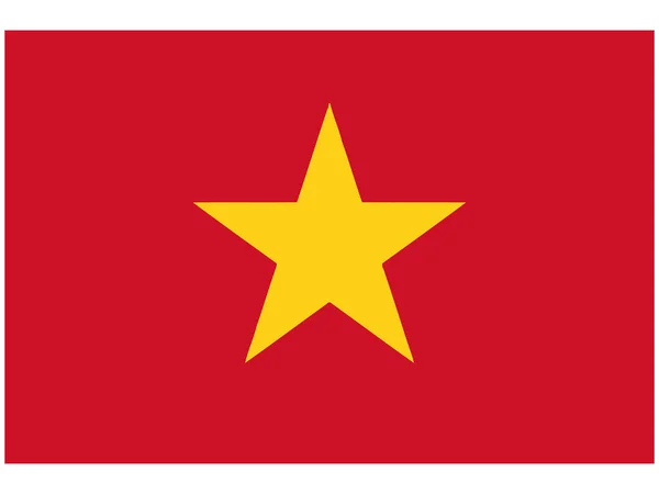 Vector illustration of the flag of Vietnam — Stock Vector