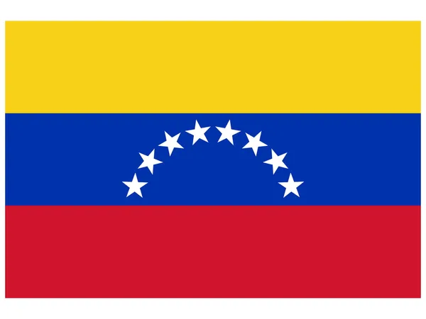 Vectorillustratie van de vlag van venezuela — Stockvector