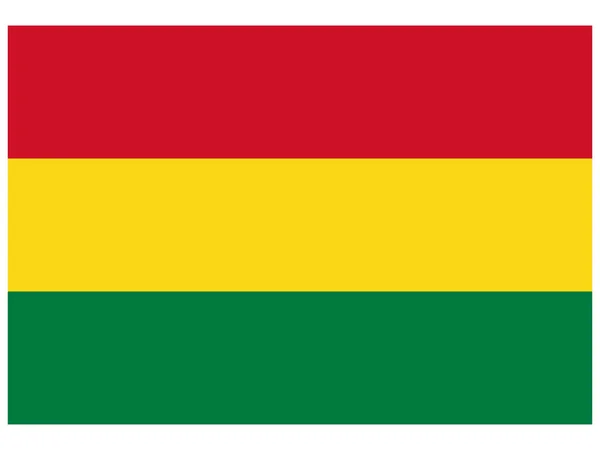Vector ilustración de la bandera de Bolivia — Vector de stock