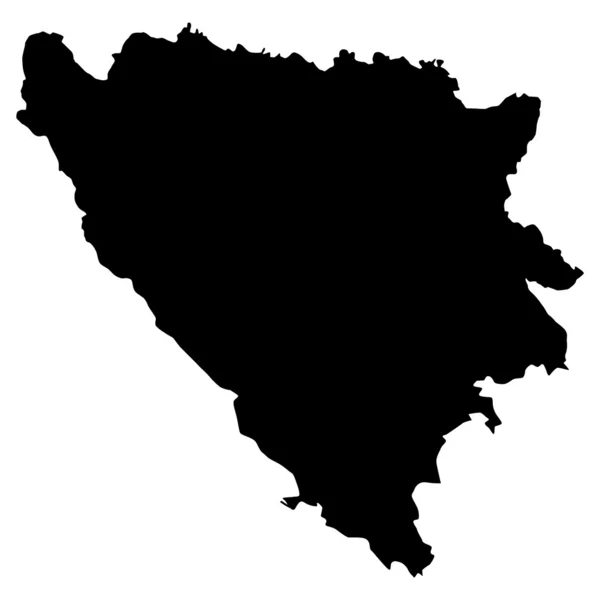 Ilustração vetorial de mapas da Bósnia e Herzegovina — Vetor de Stock