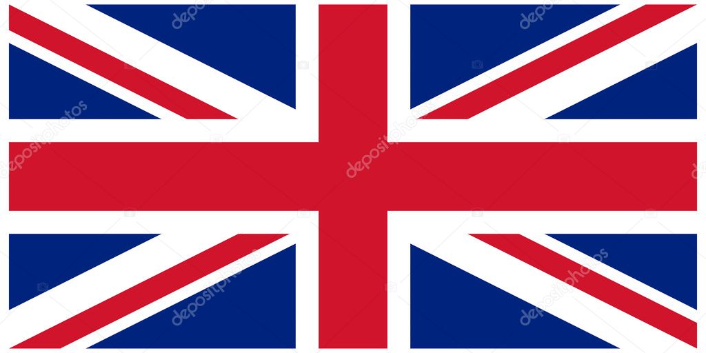 Vector illustration of the flag of United Kingdom