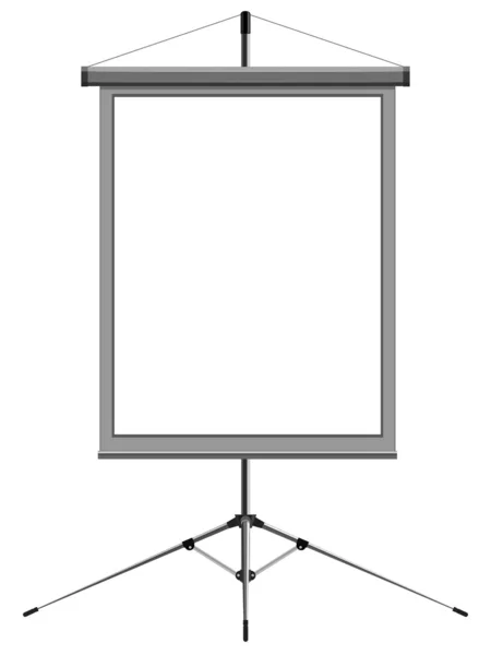 Imagen vectorial de una presentación en blanco — Vector de stock