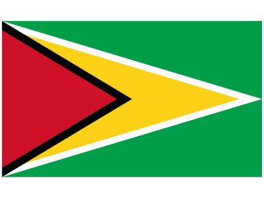 vektör çizim guyana Cumhuriyeti bayrağı