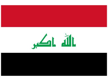 vektör çizim Irak bayrağı