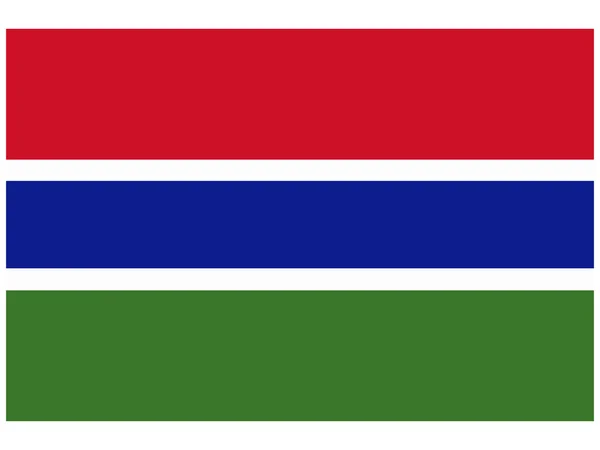 矢量插画的旗子的冈比亚 — 图库矢量图片