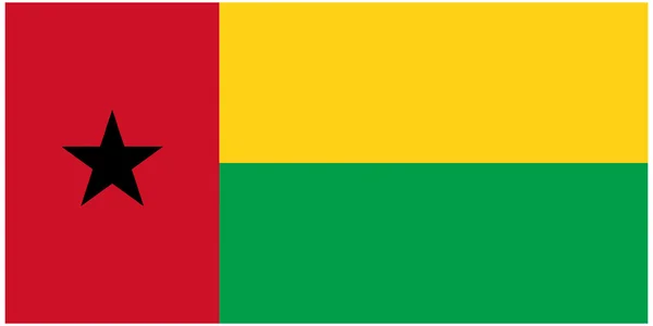Ilustracja wektorowa flaga Gwinei Bissau — Wektor stockowy