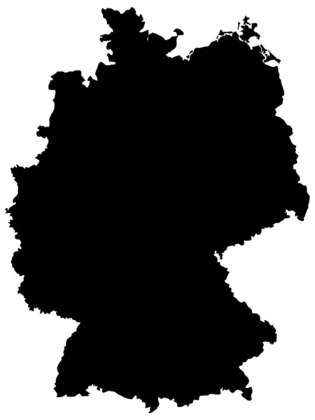 ドイツの地図のベクトル イラスト — ストックベクタ