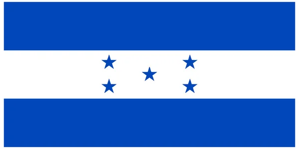 Illustrazione vettoriale della bandiera di Honduras — Vettoriale Stock