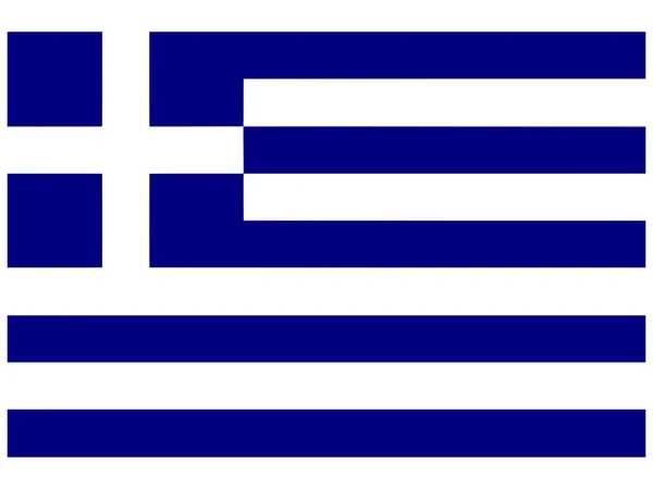 Görögország lobogójának vektorábrázolása — Stock Vector
