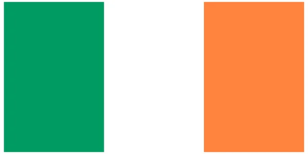 Ilustração vetorial da bandeira da Irlanda —  Vetores de Stock