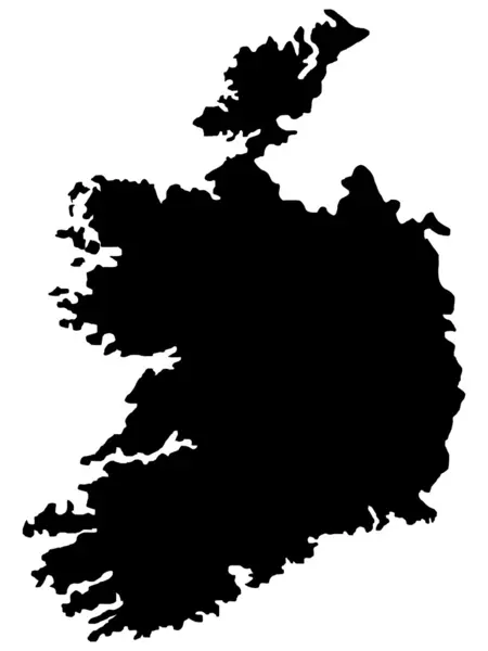 Vektorillustration von Landkarten von Irland — Stockvektor