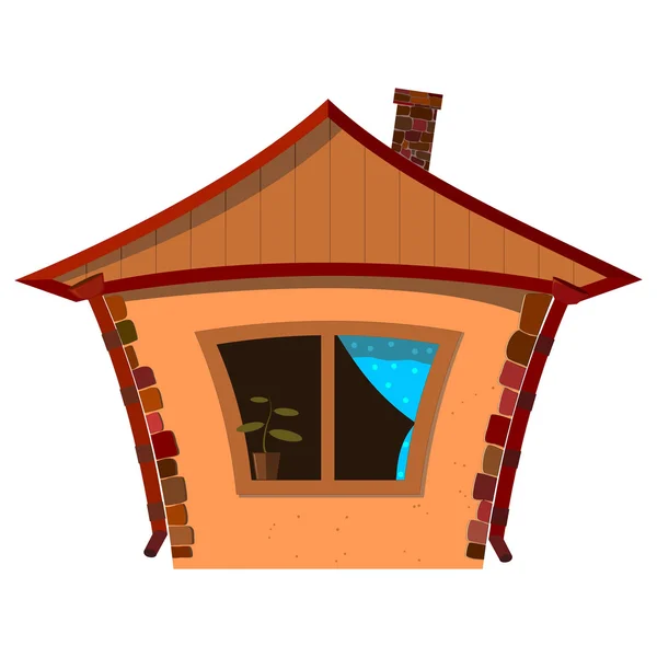 Ilustración vectorial de una casa pequeña — Vector de stock