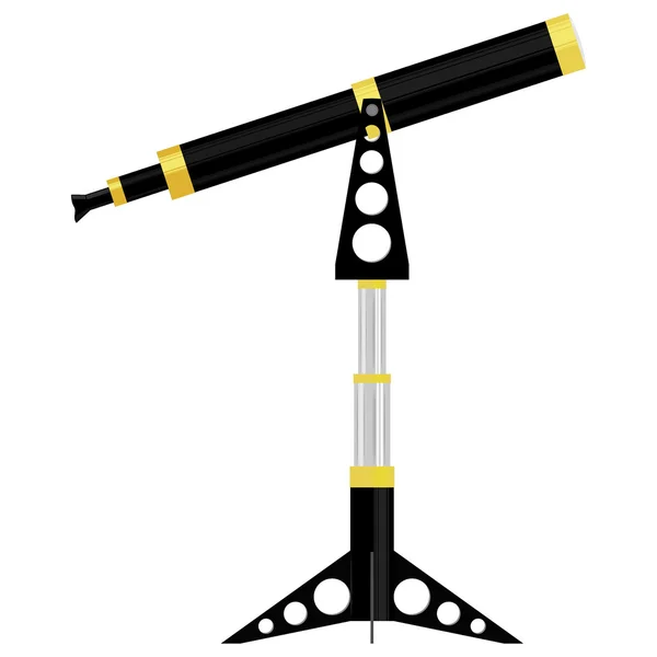 Bir teleskopun vektör illüstrasyonu — Stok Vektör