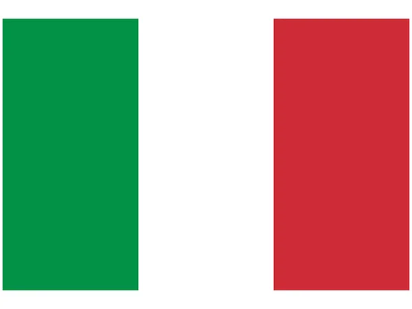 Illustrazione vettoriale della bandiera di italia — Vettoriale Stock