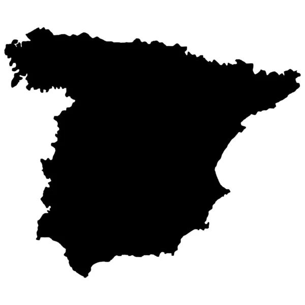 Vektorillustration von Landkarten von Spanien — Stockvektor