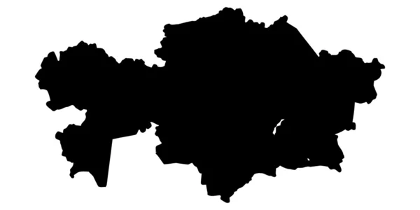 哈萨克斯坦地图矢量插画 — 图库矢量图片