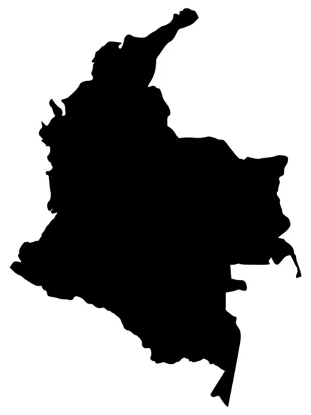 哥伦比亚地图矢量插画 — 图库矢量图片