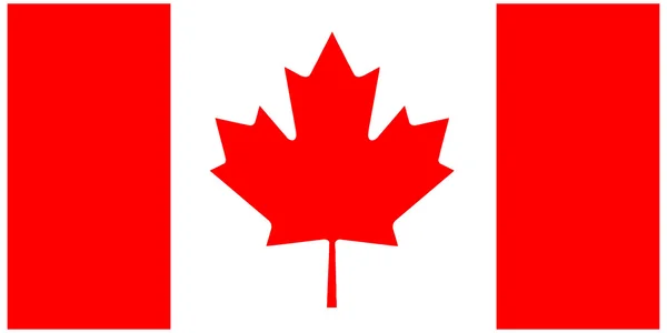 Ilustracja wektorowa flagi z Kanada — Wektor stockowy