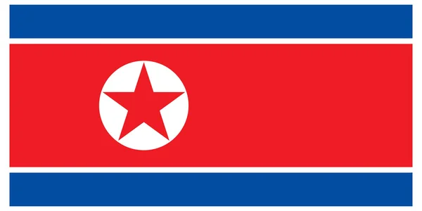 Ilustración vectorial de la bandera de Corea — Vector de stock