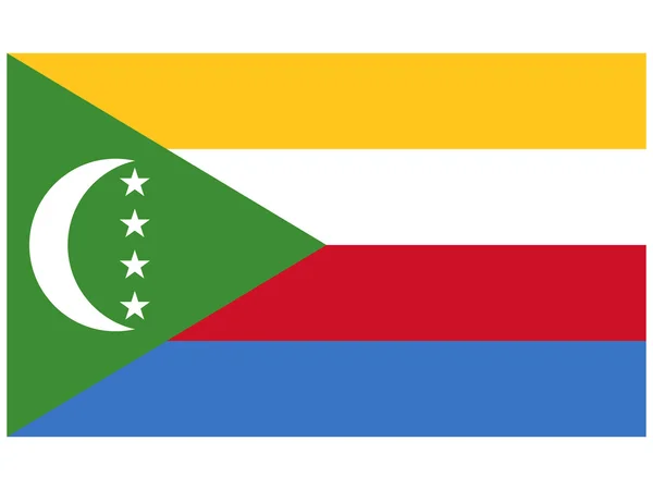 Ilustración vectorial de la bandera de Comoras — Archivo Imágenes Vectoriales